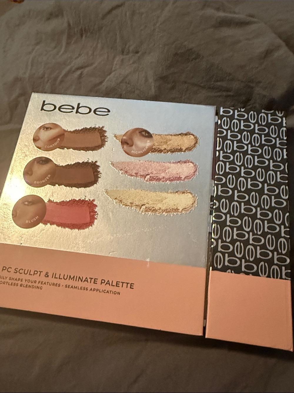 bebe Sculpt & Illuminate Palette - Pink, Peach, Gold, Brown